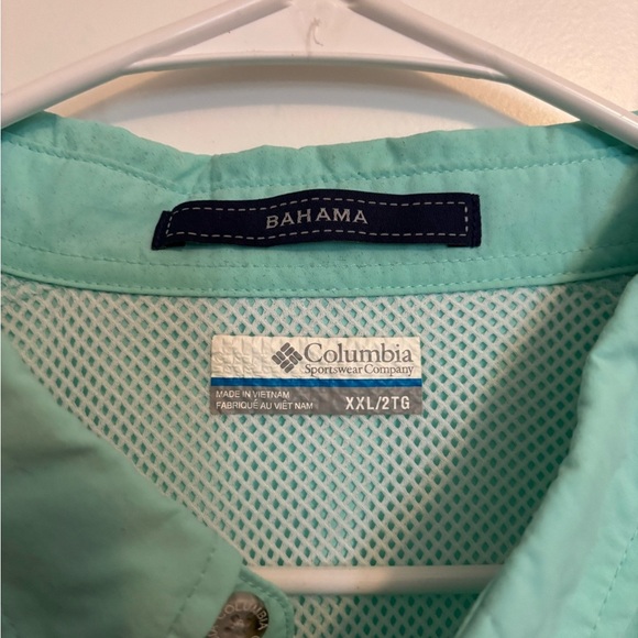Columbia Mint Green Short Sleeve Shirt - Picture 3 of 6